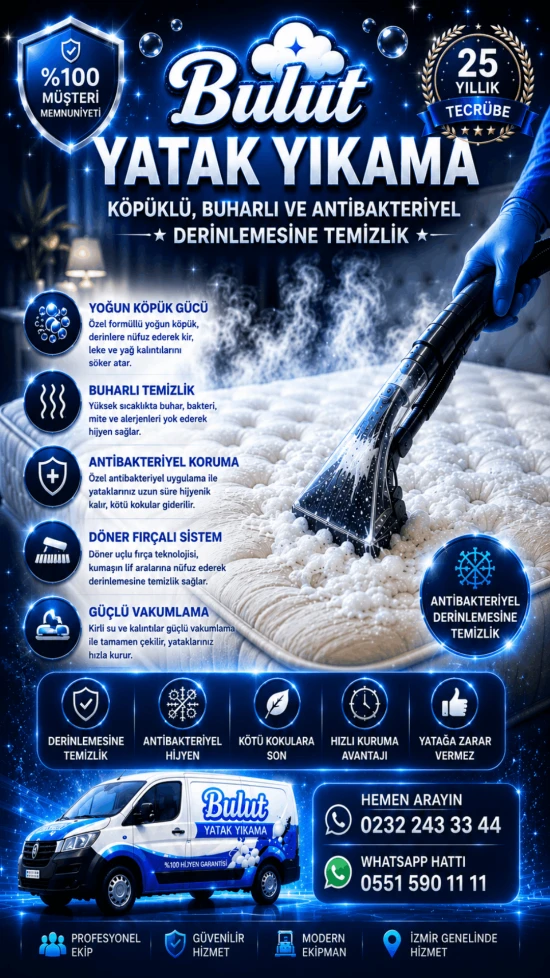 İzmir yatak yıkama