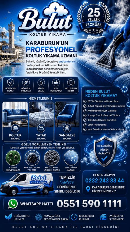 Karaburun koltuk yıkama