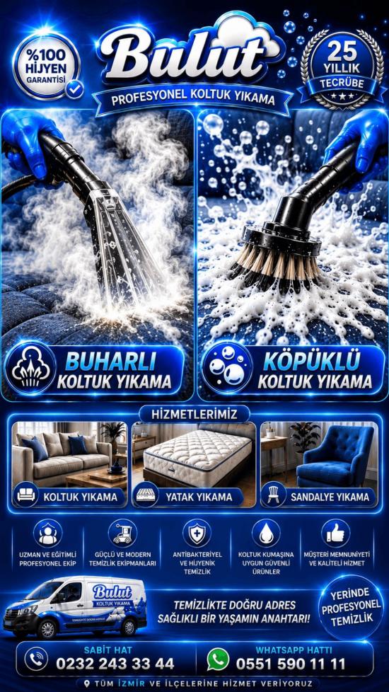 Koltuk yıkama izmir
